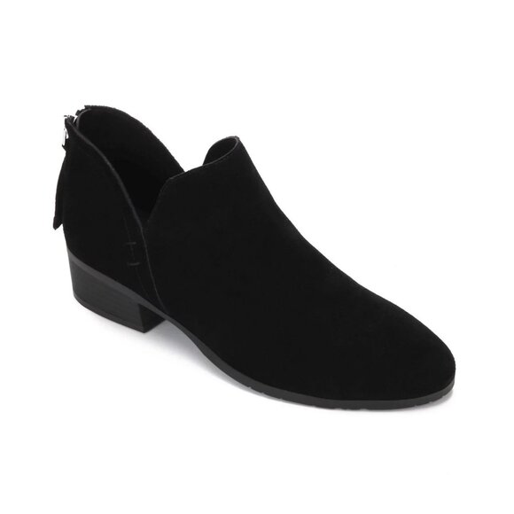 Kenneth Cole Reaction Womens Side Skip Booties Black Suede 10 MSRP $99 - Picture 2 of 5